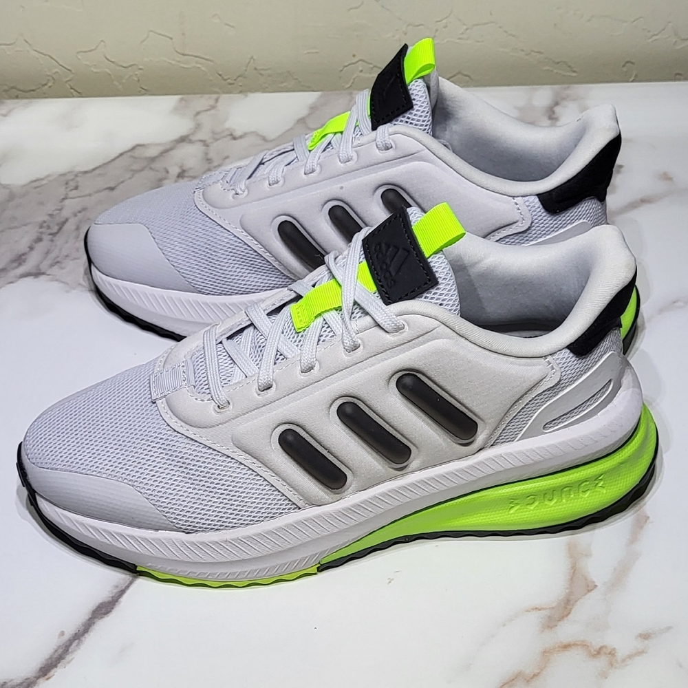 Adidas Big Kids NWOT White/Green X_PLRPHASE Casual Sneakers Size 4 - Picture 8 of 14